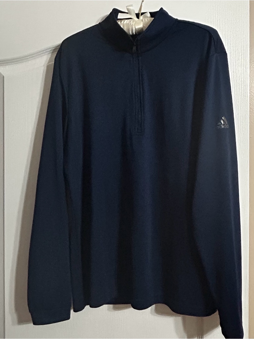 Adidas Men’s Navy Half-Zip Pullover Jacket